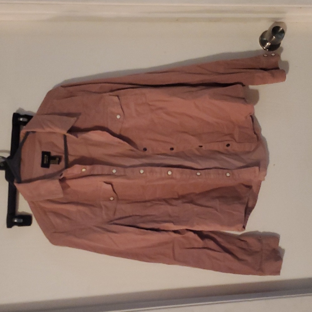 M Coral Forever 21 Cowgirl Button-down Shirt